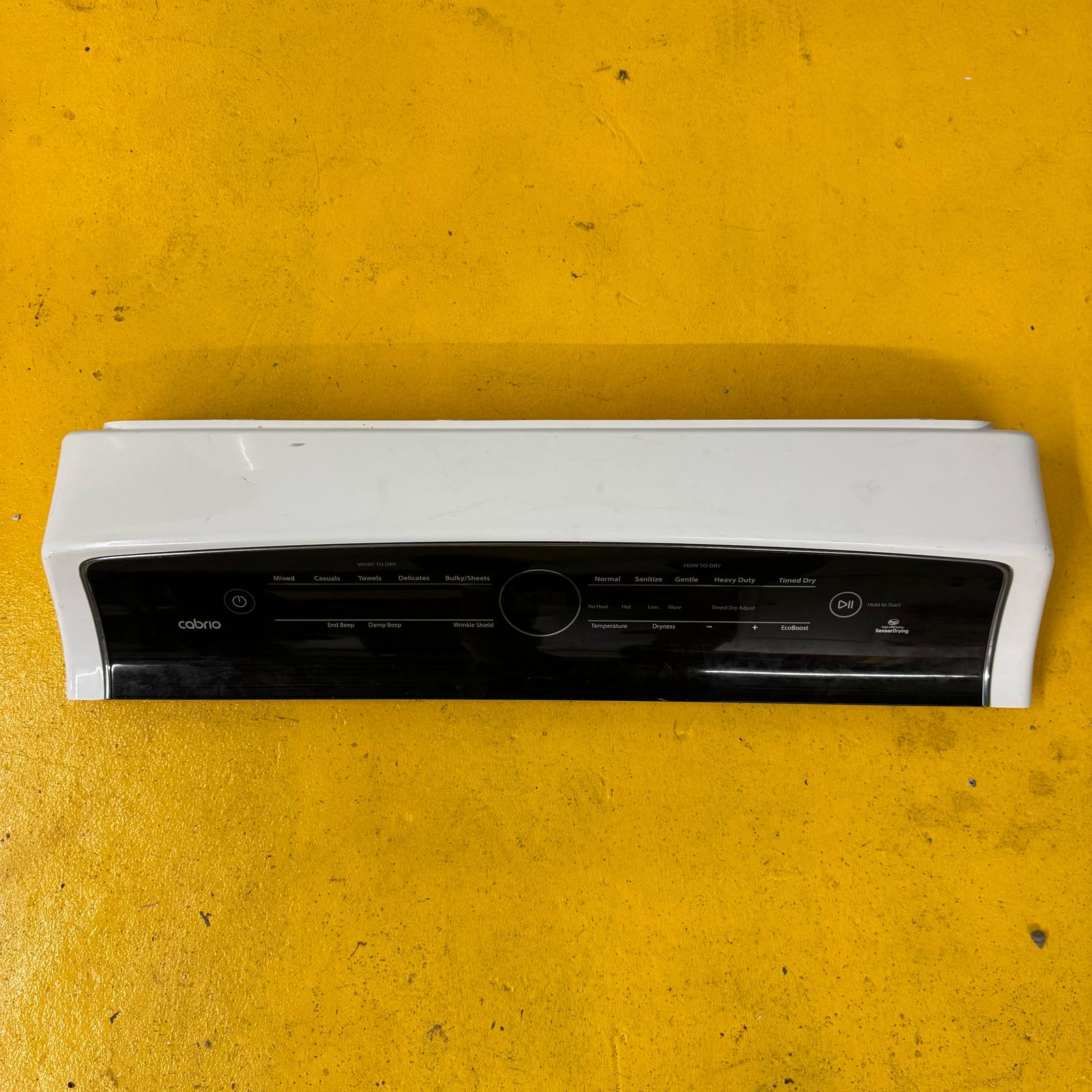 Whirlpool Dryer Control Panel W11098468 + Touchpad Overlay W11133029 Whirlpool Dryer Control Panel W11098468 + Touchpad Overlay W11133029